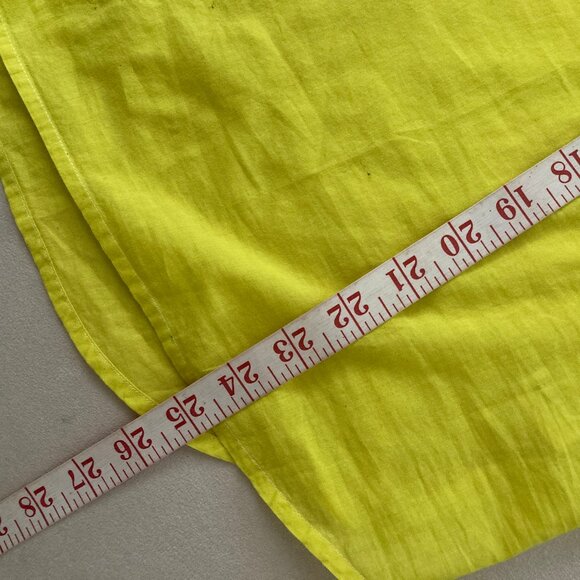 J. CREW Bright Yellow Sheer Popover Long Sleeve Blouse - Picture 4 of 4